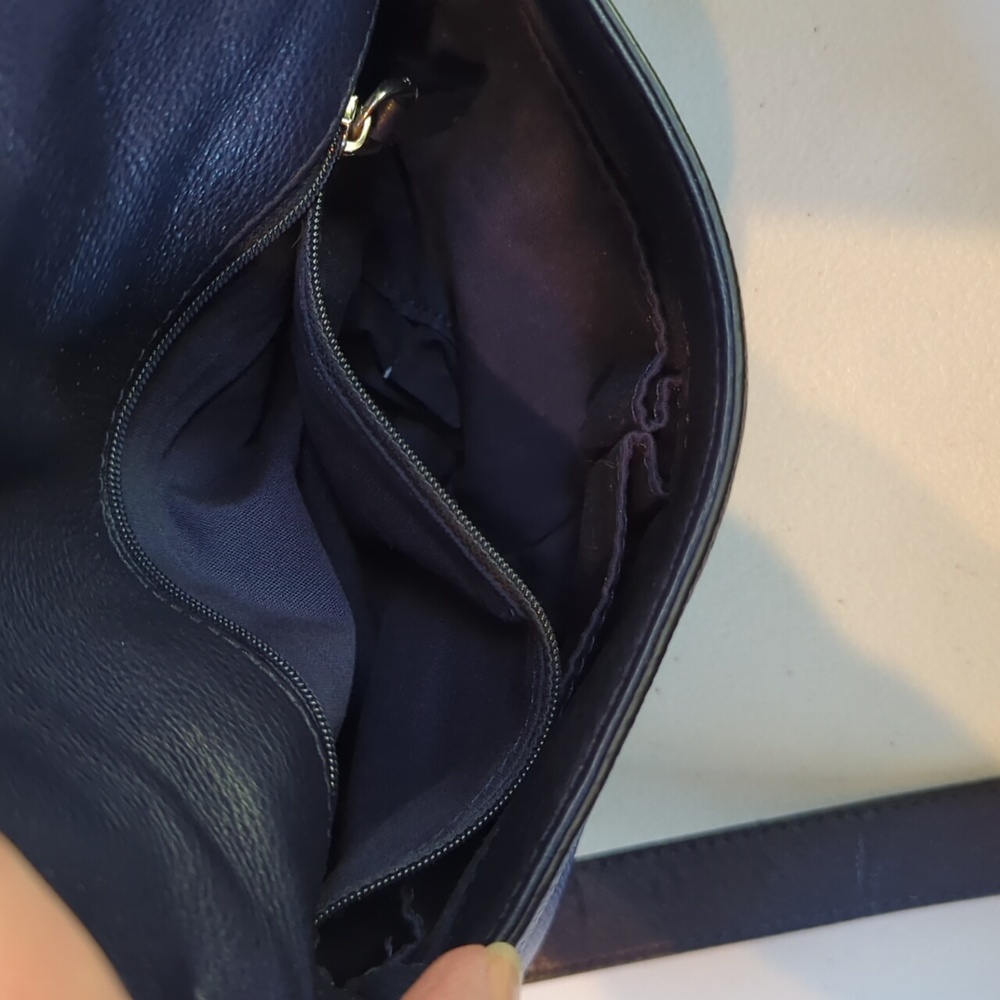 Marc by Marc Jacobs, Navy Blue Leather Crossbody Bag - Picture 7 of 10